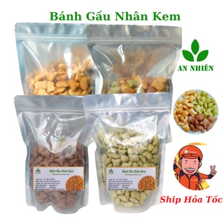 Bánh gấu nhân kem Thiên Hồng 500gr đồ ăn vặt cho mọi lứa tuổi