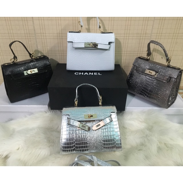 [Mã FAMAYWA2 giảm 10k đơn từ 50k] Túi HM kelly da rắn hàng việt