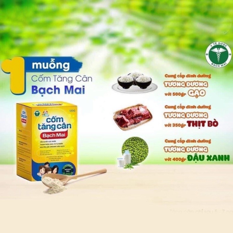 Cốm tăng cân Bạch Mai, kích thích bé ăn ngon , hấp thụ tăng cân tốt