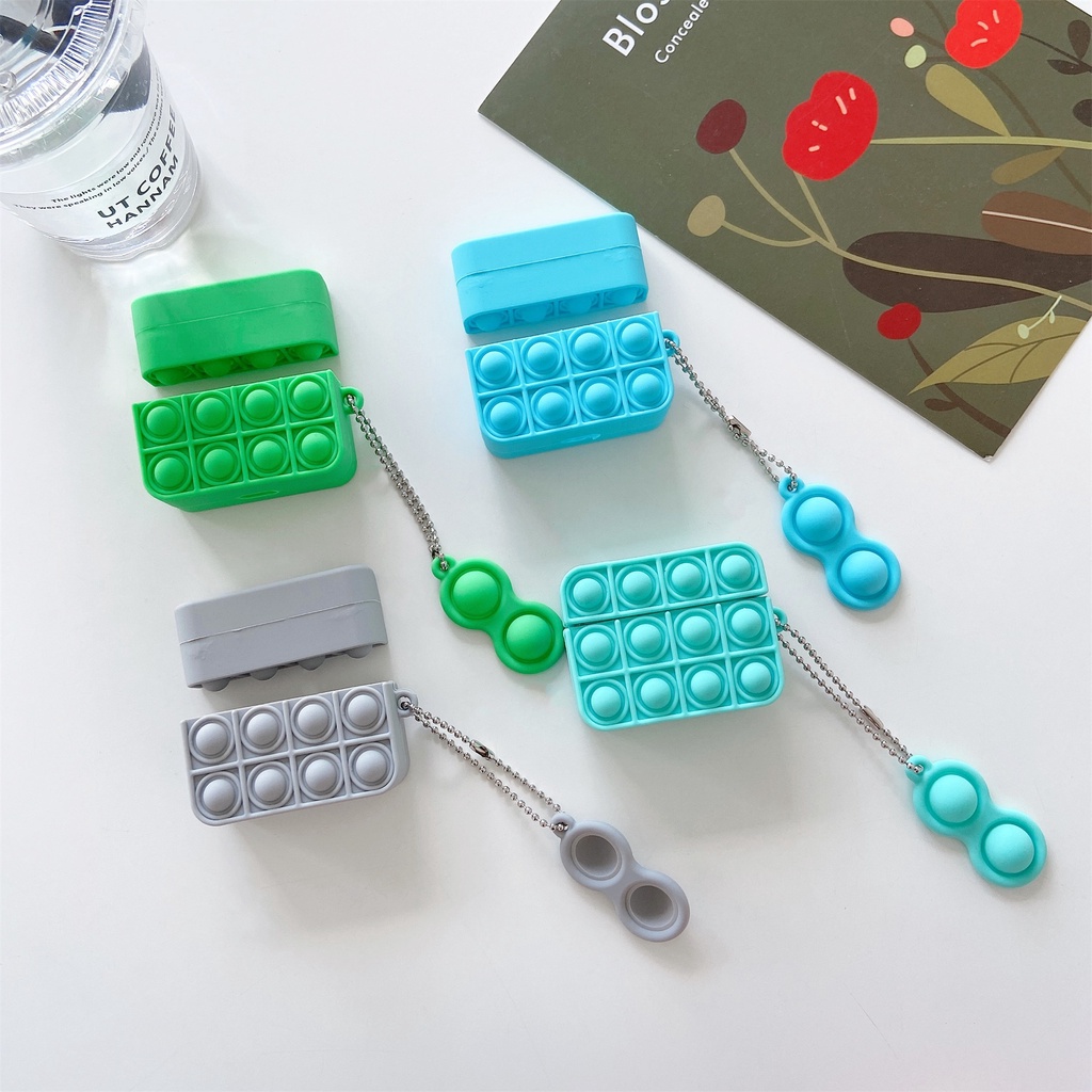 Vỏ Bảo Vệ Hộp Sạc Tai nghe không dây Airpods 1/2/3 pro Bằng Silicon Mềm Thiết Kế Dễ Thương