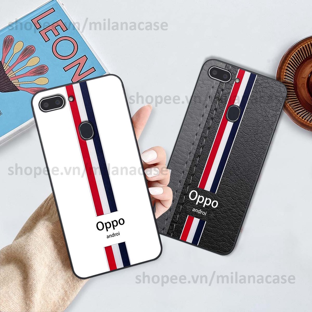 Ốp Realme 1 / 2 in giả da phong cách thể thao, cá tính, thời trang