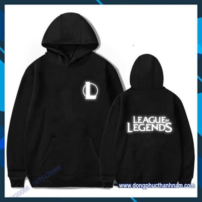 (SALE 50%) áo hoodie Liên Minh phản quang, áo liên minh huyền thoại phản quang, áo league of legends