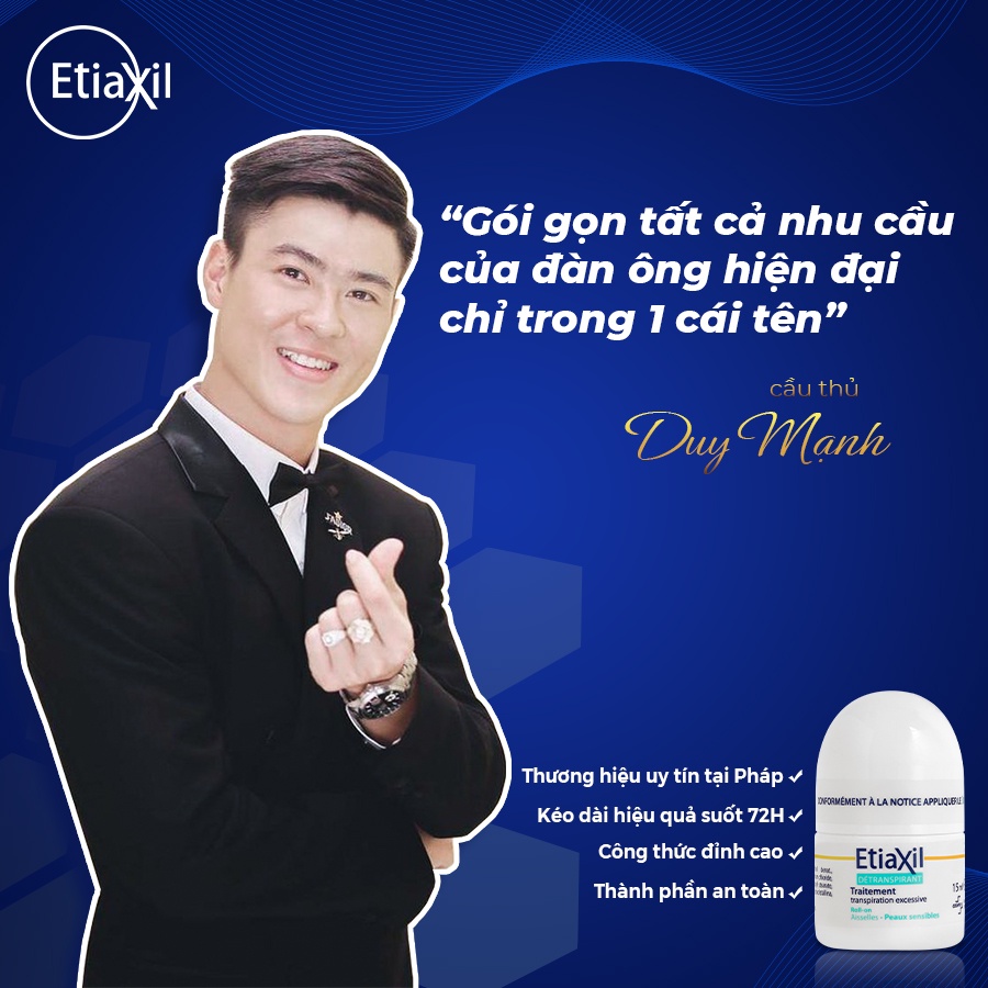 Combo Lăn Khử Mùi Etiaxil 15ml và Sáp Khử Mùi Etiaxil 40ml