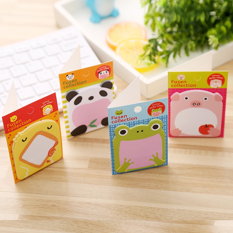 1 Giấy Dán Ghi Chú Họa Tiết Động Vật Dễ Thương C6547