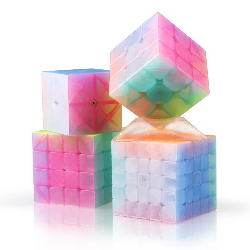 Bộ sưu tập Rubik 2X2 3x3 4X4 Jelly QiYi khối rubic cực đẹp