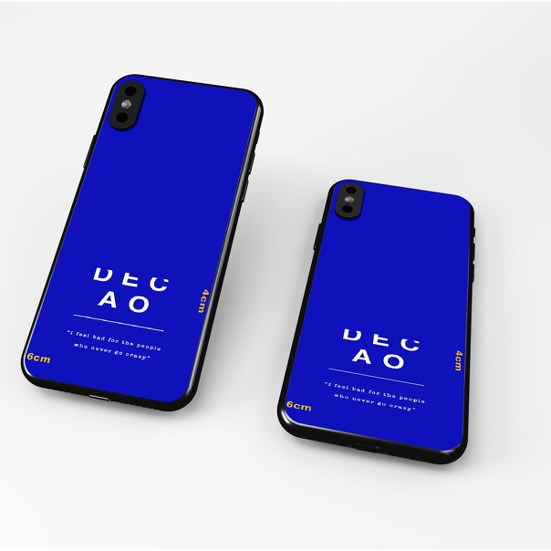 Ốp Iphone DECAO Identity Classic Blue