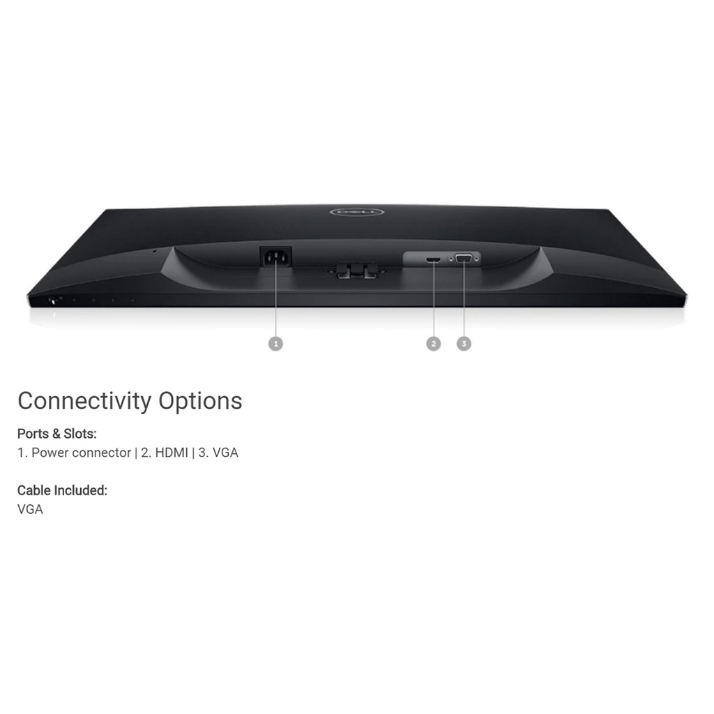 Màn hình Máy Tính Dell SE2719H (27 inch/FHD/IPS/LED/HDMI+VGA/250cd/m²/8ms) | BigBuy360 - bigbuy360.vn