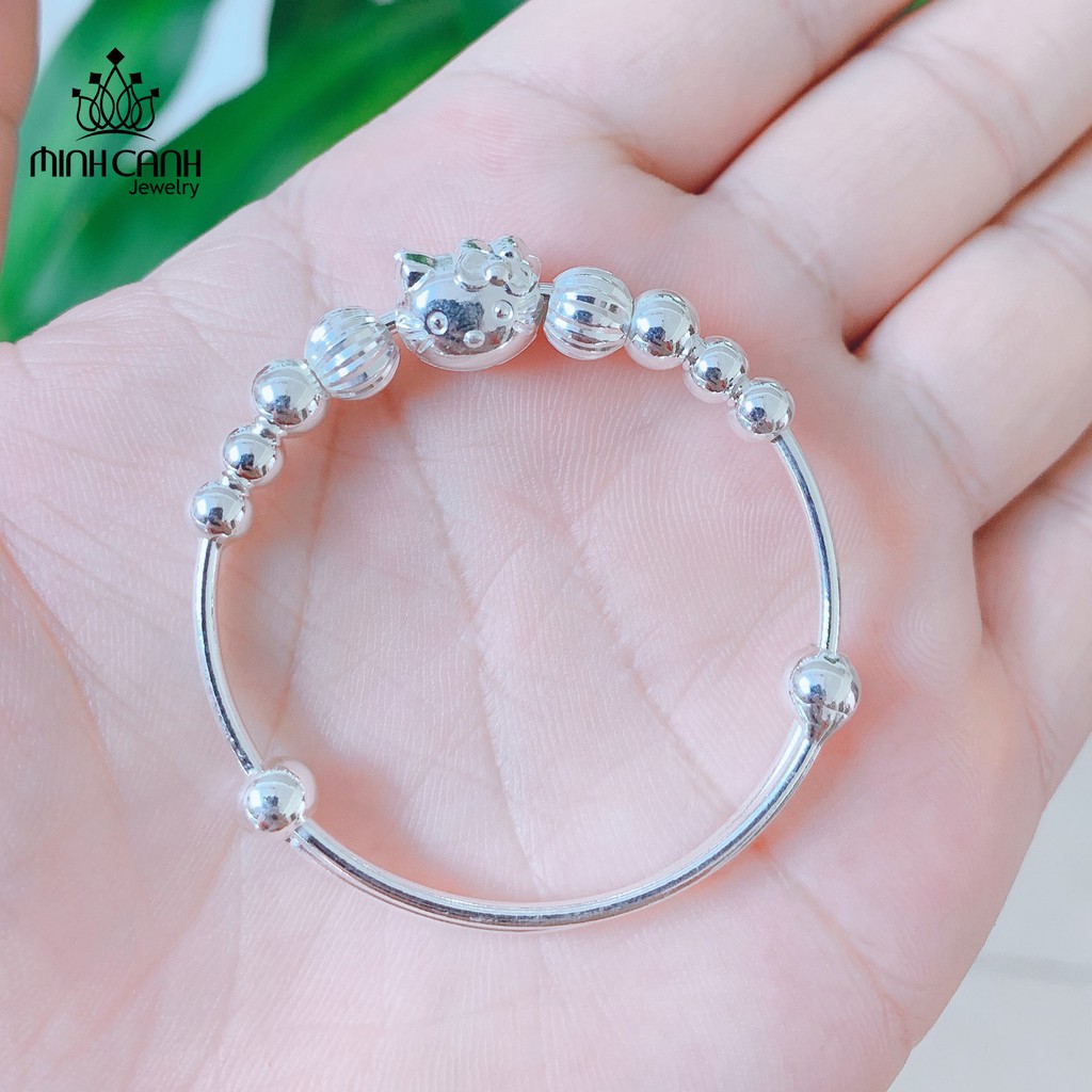 Lắc Bạc Mèo Hello Kitty Cho Bé Gái - Minh Canh Jewelry