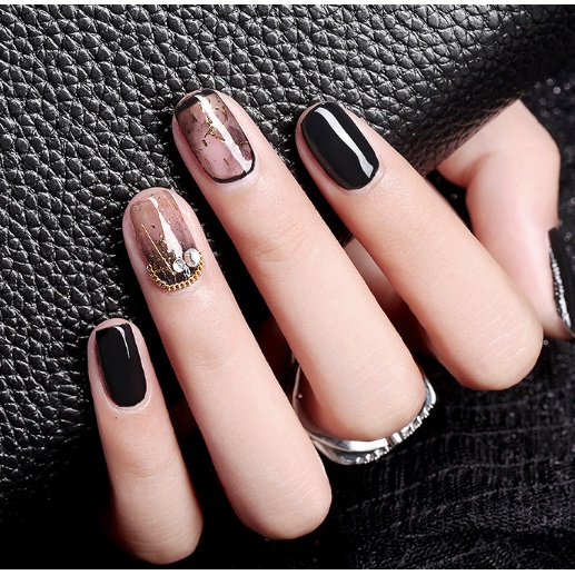 Sơn gel AS màu đen trắng trắng sữa chua nước gạo thạch đen chai đỏ chai 15ml sơn móng tay gel