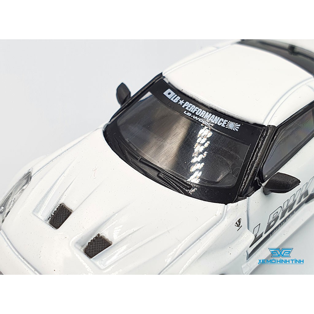 Xe Mô Hình LB-Silhouette WORKS GT NISSAN 35GT-RR Ver.1 White LBWK LHD Tỉ lệ 1:64 Mini GT (Trắng)