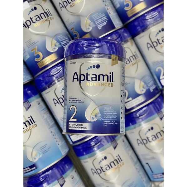 [Mẫu mới] Sữa Aptamil Anh hộp 800g đủ số 1,2,3 date 2023