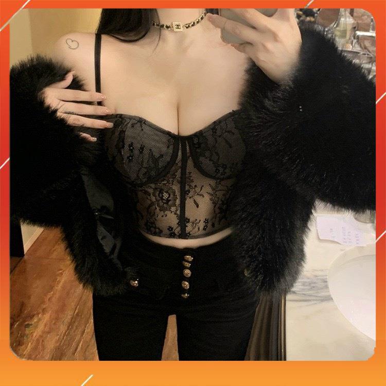 Áo bra ren cao cấp 2 dây định hình lưng thun co giãn thoải mái sang chảnh sexy