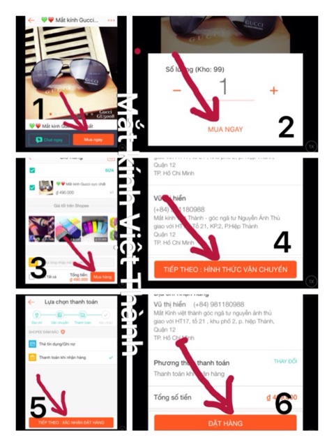 kính vuông nhỏ giả cận