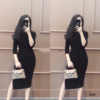 Váy soắn eo nhũ