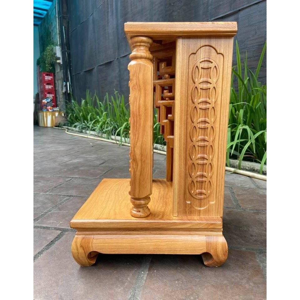 Bàn thờ thần tài ông địa gỗ gõ đỏ - Đồ Gỗ Vinh