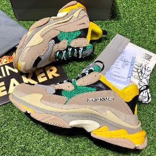 [FreeShip+CTV+Bill+Dây50k] Giày thể thao đế cao vàng xanh size 36-44