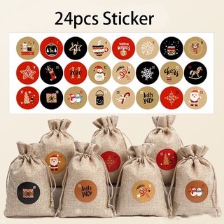 Tấm 24 sticker Dán Trang Trí Giáng Sinh