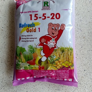 Phân bón npk cao cấp 15.5.20 - túi 1kg