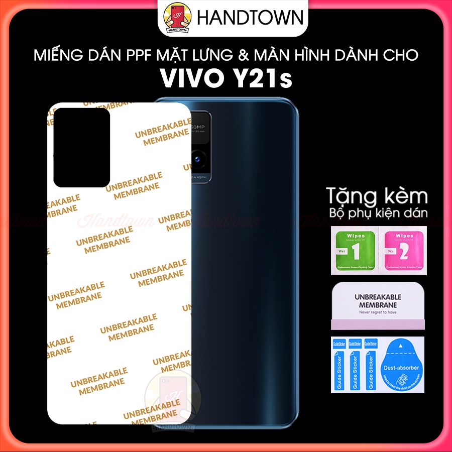 PPF Vivo Y21s VivoY21 VivoY21S Cường Lực Dẻo Chống Xước Chống Nước Chống Vân Tự Phục Hồi Handtown
