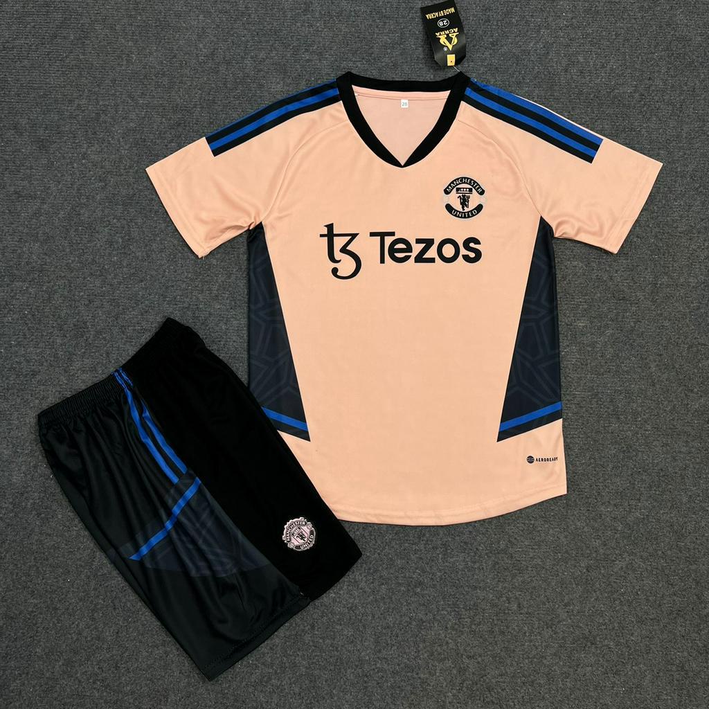 ÁO QUẦN BÓNG ĐÁ TRẺ EM CLB MANCHESTER UNITED-VẢI MÈ KIM THÁI CAO CẤP