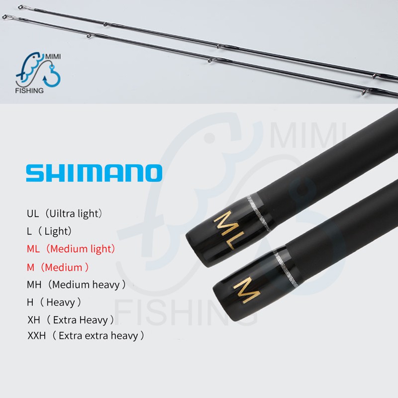 Cần câu lure 2 ngọn Shimano Fishing Of Catch  M/ML tay máy ngang – đứng 1m8, 2m1, 2m4