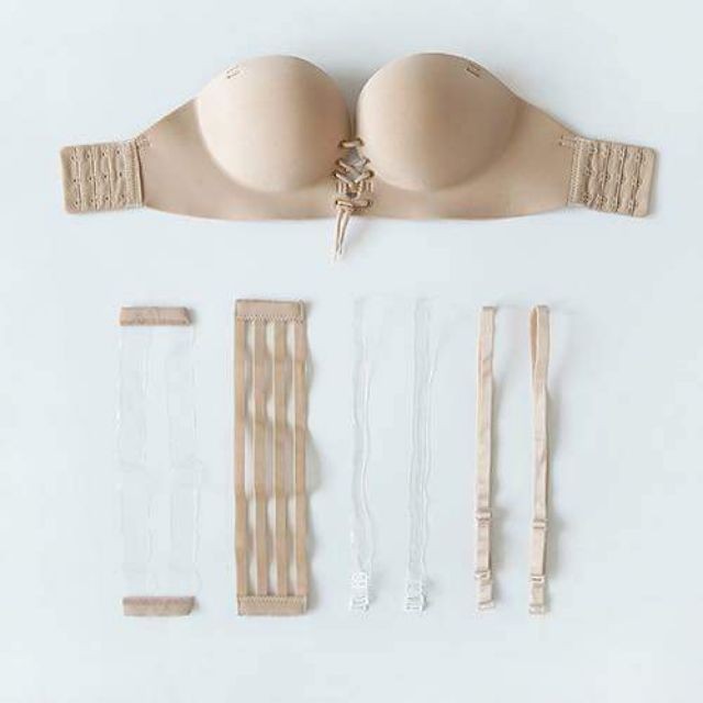 Áo Ngực / Áo Lót Nữ Su Bàn Tay Nâng Ngực Có Dây Rút Không Gọng Cao Cấp Thích hợp đi biển, mặc đồ bơi, mặc bikini | BigBuy360 - bigbuy360.vn