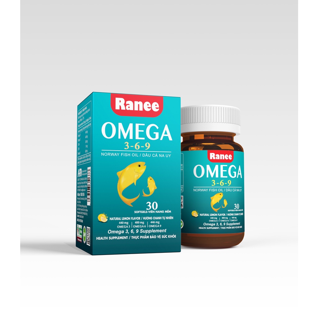 Viên Nang Dầu Cá Ranee Omega 3,6,9 (Hộp 30 viên)