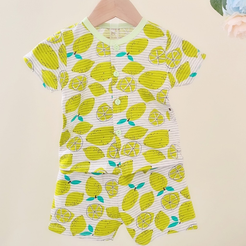 Combo 5 bộ quần áo trẻ em chất liệu cotton cao cấp Noubaby sợi tre cho bé từ 3-12kg