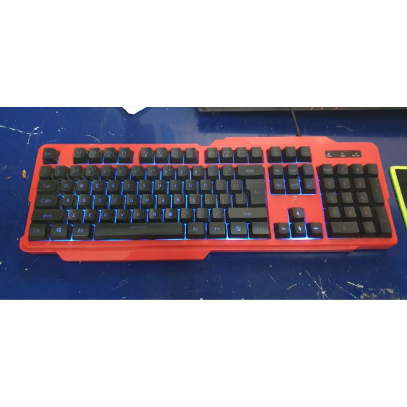 Bàn phím giả cơ Eblue/Edra 075 Pro cũ đẹp (màu đỏ, màu đen) | BigBuy360 - bigbuy360.vn