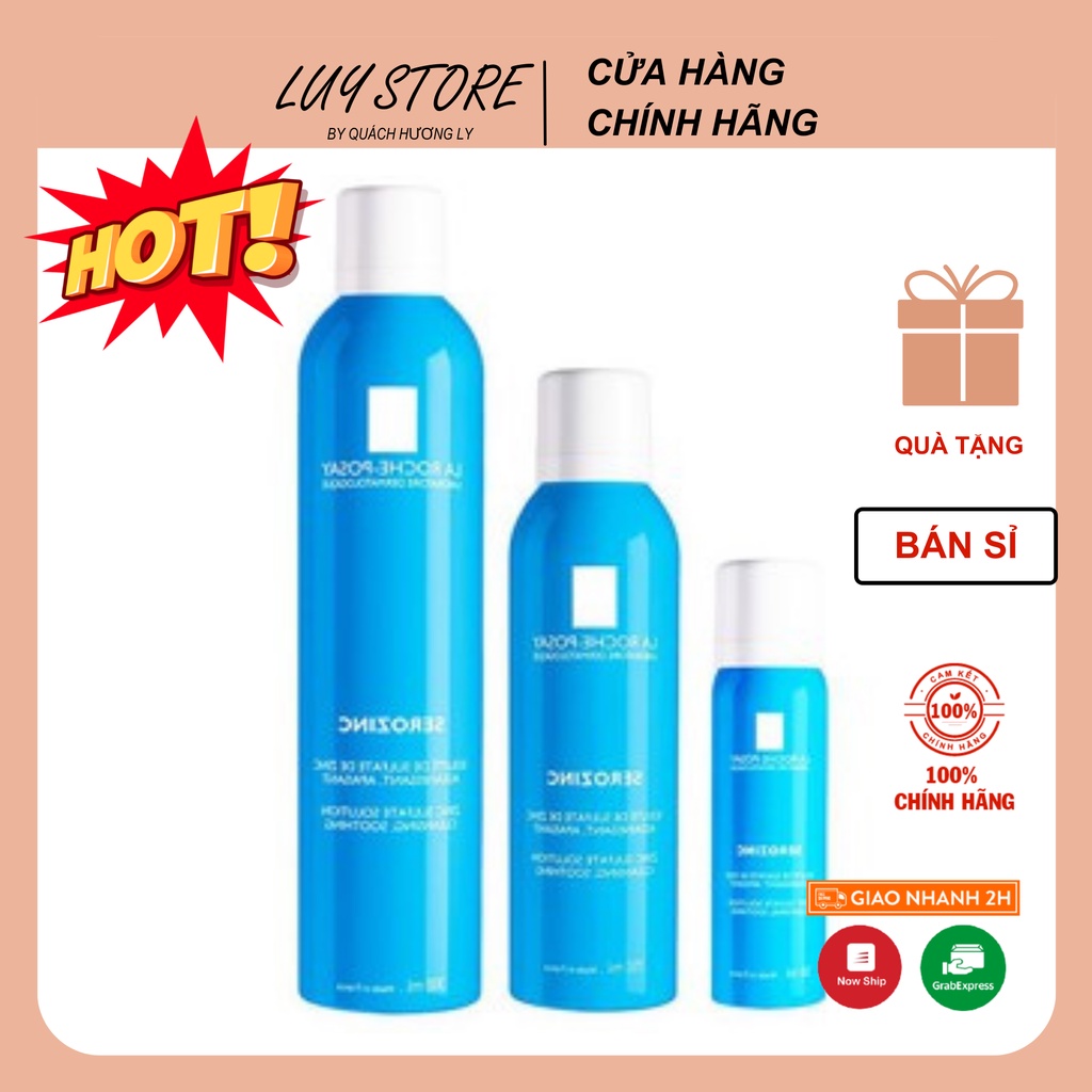 Xịt khoáng làm sạch dịu da La Roche Posay Serozinc nước khoáng Sero Zinc Giảm viêm, kiềm dầu, giảm bóng dầu.