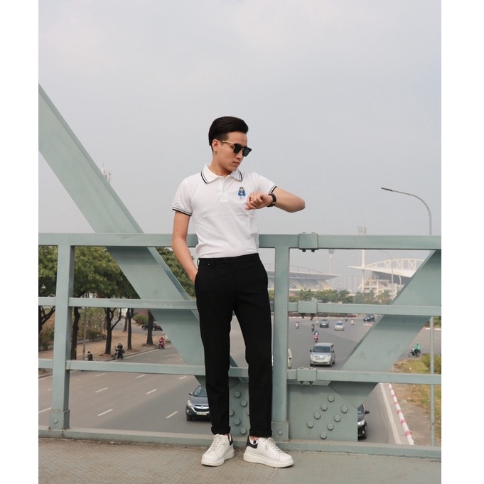 Áo Polo Nam Thêu Hình Chất Liệu Vải Cá Sấu Cotton Xuất Xịn Chuẩn Form Trẻ Trung Năng Động - AC124