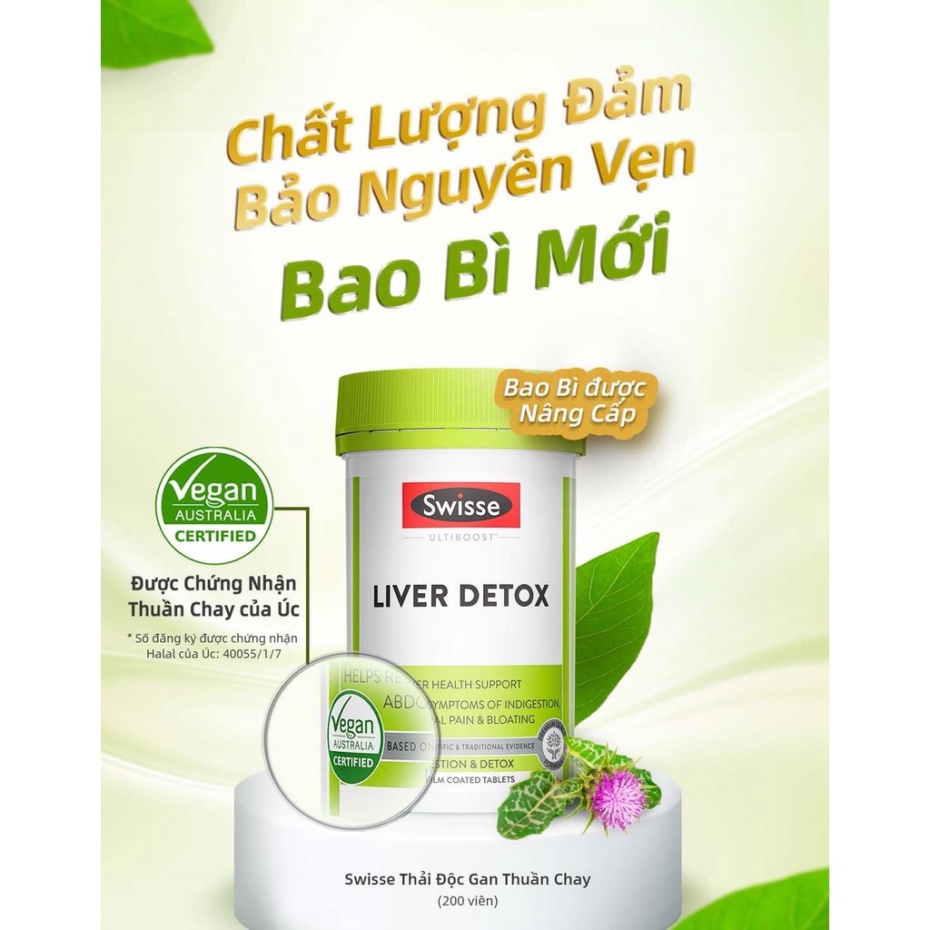 Viên uống Thải độc gan Swisse Liver Detox