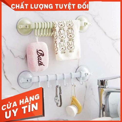 [XẢ KHO+FREE SHIP] Móc nhựa hút chân không cong màu ngẫu nhiên