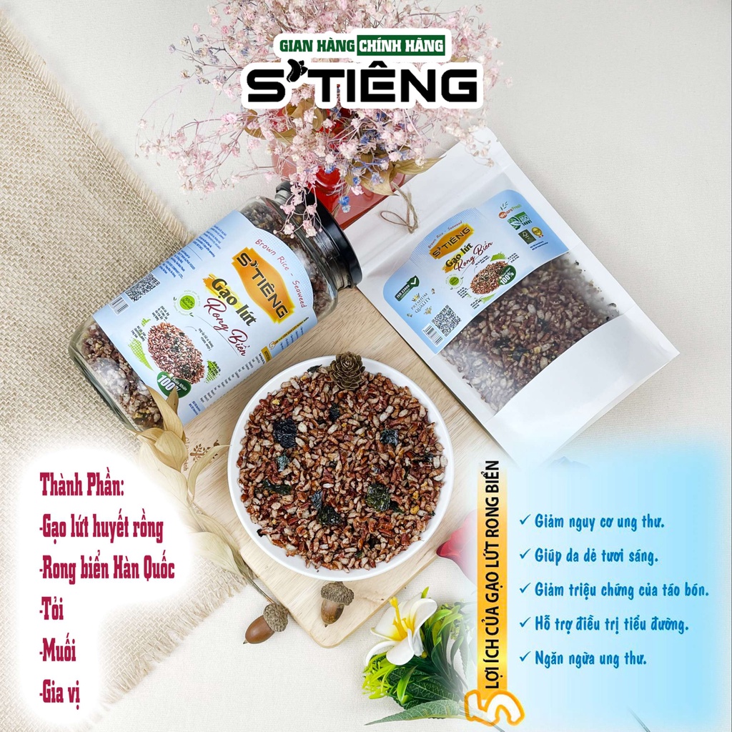 Gạo Lứt Rong Biển STIENG Ăn Kiêng Giảm Cân