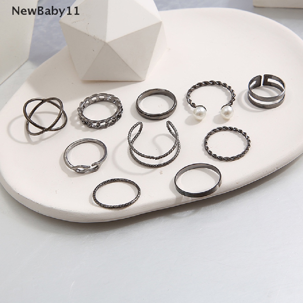 Bộ Nhẫn Kim Loại Hình Rắn Nhiều Khớp Ngón Tay Phong Cách Gothic Cổ Điển Cho Nữ
