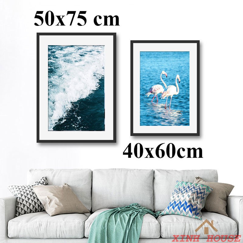 KHUNG ẢNH CỠ LỚN 40x50,40x60, 50x70, 50x75, 60x80,60x90,70x100,50x700 treo tường trang trí phòng khách phòng ngủ