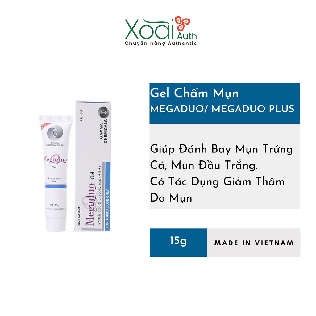  Gel Giảm Mụn Ẩn Và Vết Thâm Gamma Megaduo Gel 15G