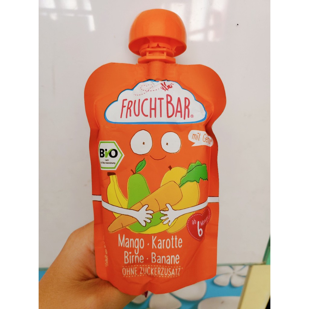 [Nhiều Vị] Trái cây nghiên Hữu Cơ Fruchtbar Bio 100g