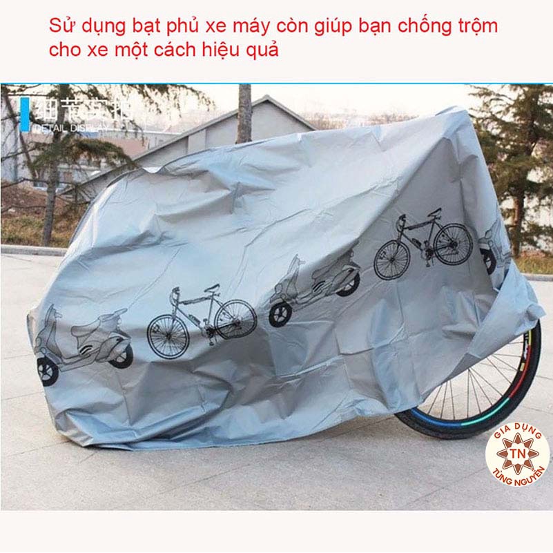 Bao Phủ/Trùm Xe Máy(Xe Đạp) Chống Mưa/Nắng Cực Tiện Lợi [PHỦ XE MÁY]