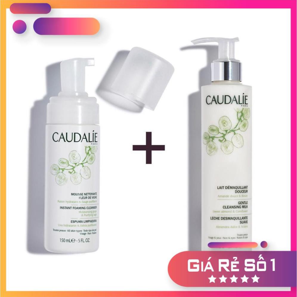 Caudalie Lait Démaquillante Doucer - Sữa Tẩy Trang Chiết Xuất Hạnh Nhân Và Dầu Hạt Nho 200ml