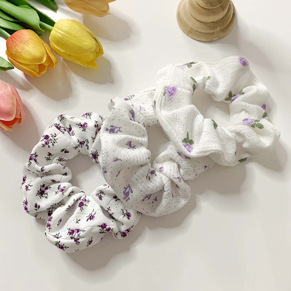 Dây buộc tóc họa tiết hoa phong cách boho thanh lịch cá tính