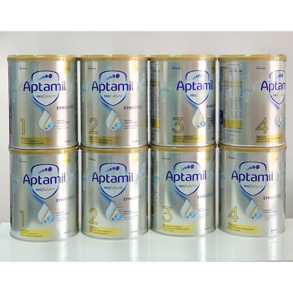 ( MẪU MỚI) SỮA  APTAMIL PROFUTURA ÚC 1,2,3,4 900gr