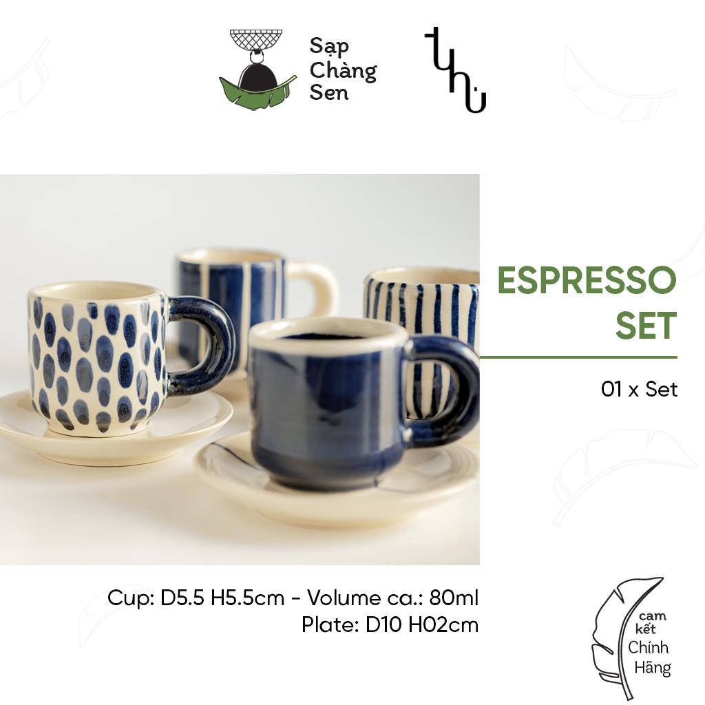 Espresso set: Bộ ly, tách cà phê Espresso  - 40ml