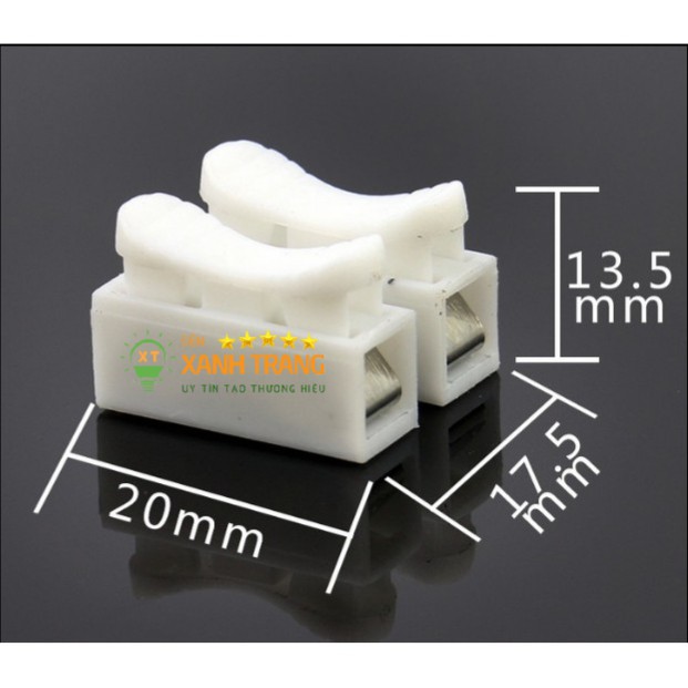 Combo 20 Cút Nối Nhanh Dây Điện CH2, Domino nối dây điện, kẹp dây siêu nhanh, tiện lợi an toàn chống cháy