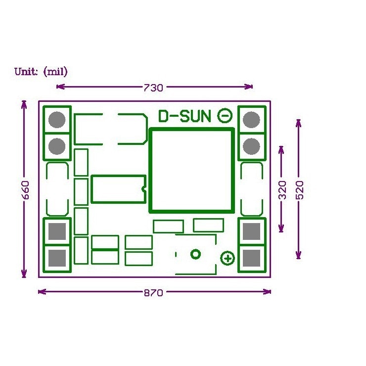 Mạch Nguồn Giảm Áp DC Mini MP1584EN 0.8V - 20V 3A Mini