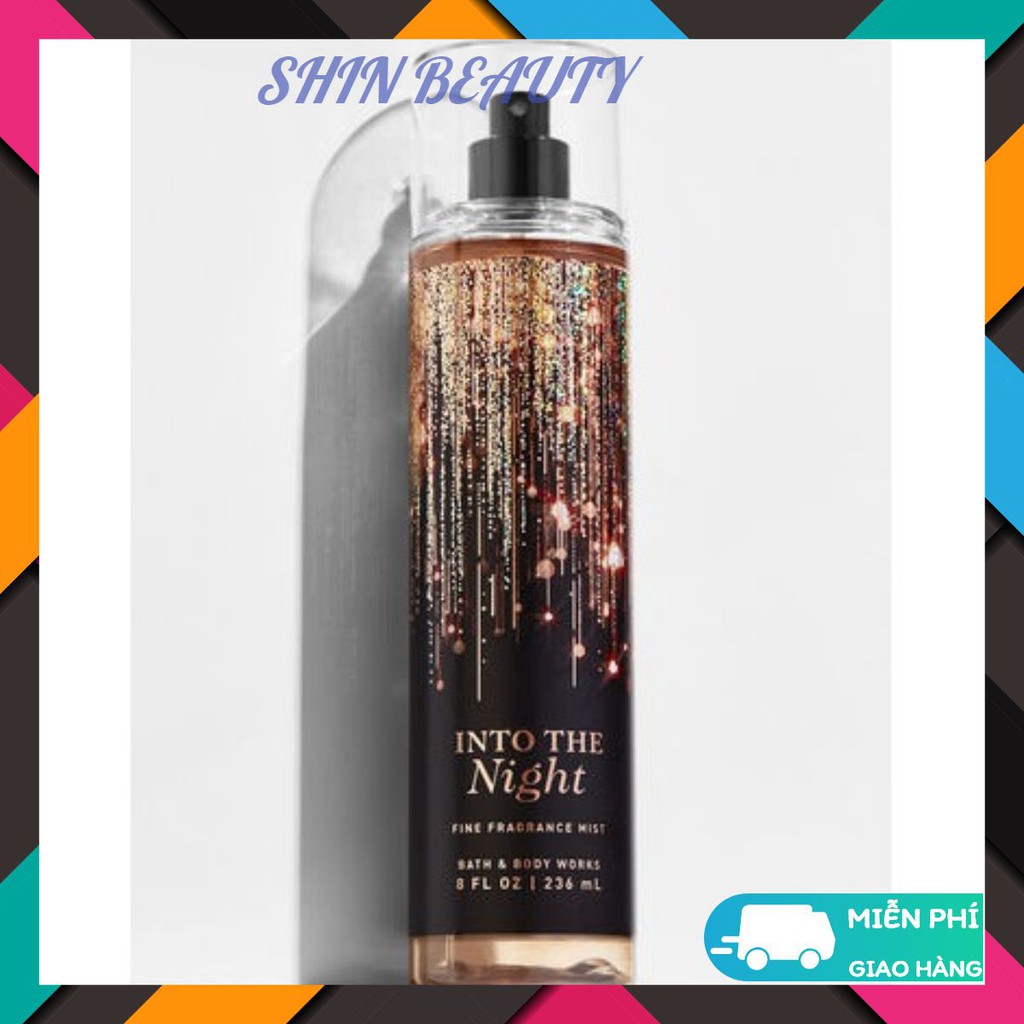 Xịt thơm Into the Night - Body Mist Bath & Body Works