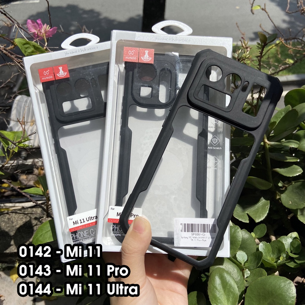 [Hỏa Tốc HCM] Ốp lưng XUNDD Xiaomi Mi 11/ Mi 11 Pro/ Mi 11 Ultra - Chống sốc, Viền TPU, Mặt lưng trong
