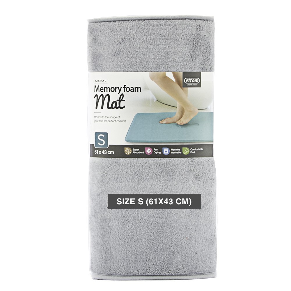 Thảm lau chân Memory Foam Lock&Lock MAT512GRY