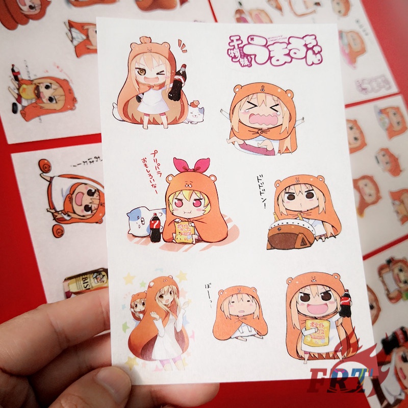Bộ 6 Tờ Sticker Dán Hình Nhân Vật Anime Himouto! Umaru-Chan