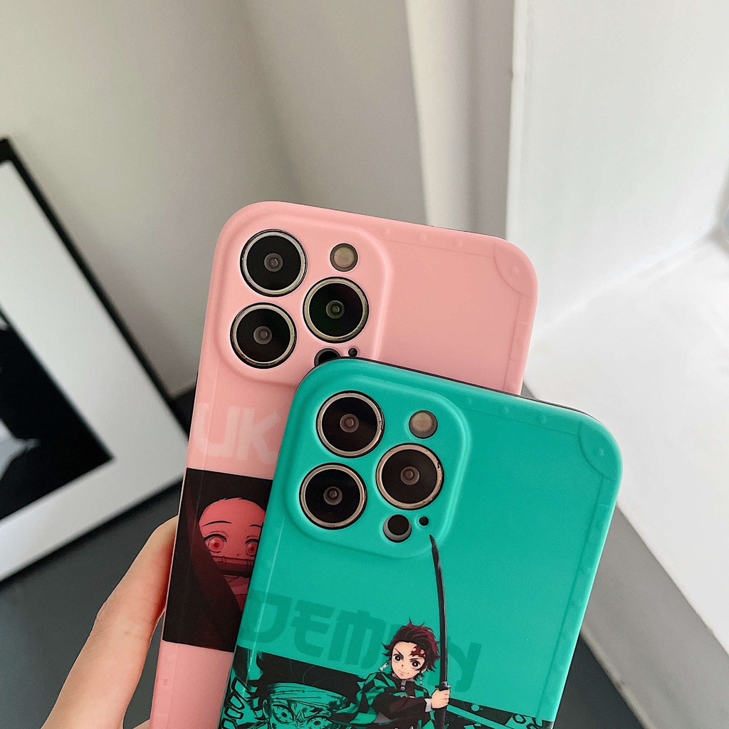 Ốp Điện Thoại Hình Demon Slayer Tanjiko Cho iPhone13Pro iP12Pro XS iPhone11 12Promax 13Promax 11 12 13 7P